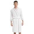 thumbnail image 3 of Couple's Waffle Knit Robes Lightweight Full-Length Spa Robes For Women Kimono Bathrobe Fast-Drying, 3 of 6