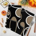 thumbnail image 5 of Dish Towels, Black Brown Circle Absorbent Kitchen Towels 2 PCS, Geometri Stripe Lines Abstract Art Microfiber Hand Towels Dish Cloths Tea Towels for Home&nbsp;Bathroom Cleaning Drying,18X28-Inch,, 5 of 9