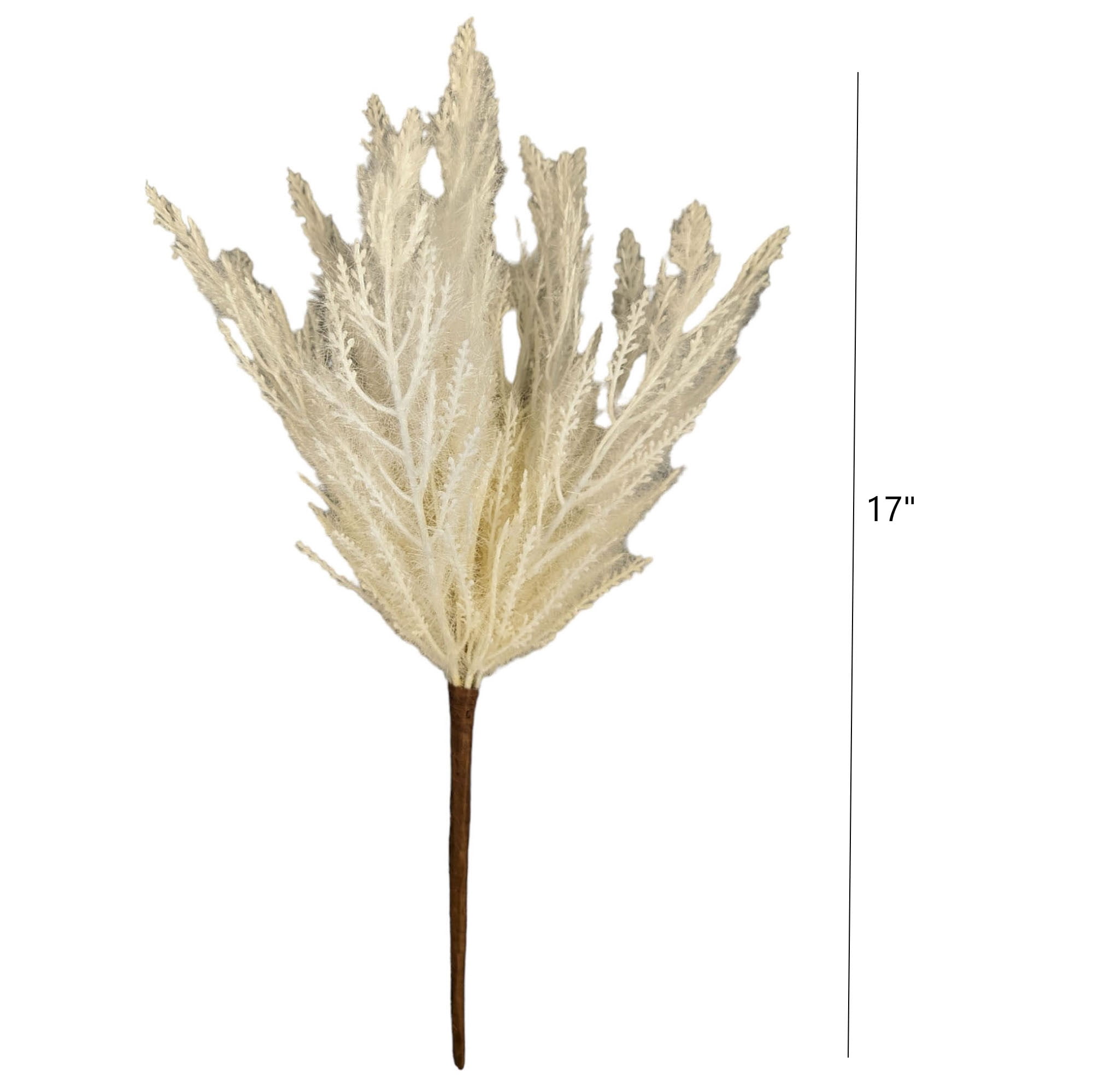 Mainstays 18" White Pampas Grass Artificial Indoor Flower Bush