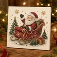 thumbnail image 6 of DIY Christmas Pearl Bead Painting Kit,Framed Canvas Rhinestone Art Set with Instruction Manual,Holiday Craft,Home Wall Decor Gift, 6 of 6