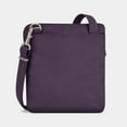 thumbnail image 4 of Anti-Theft Classic Slim Double Zip Crossbody Bag-Purple Anti-Theft Classic Slim Double Zip Crossbody Bag, 4 of 7