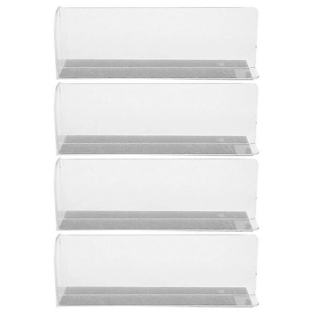 Shelf Separators Transparent Plastic Supermarket Convenience Store Display 15.00X5.00X4.00CM 4Pcs