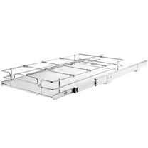 KFFKFF 11 x 21 inch Wire Drawer Basket Pull Out Cabinet Under Sink Organizer