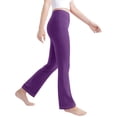 thumbnail image 5 of ShomPort Girls Flare Pants Elastic Waist Bell Bottom Trousers Casual Stretchy Bell Bottom Pants for Kids, 2-13Y, 5 of 9