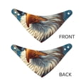 thumbnail image 3 of Naloa Surreal Bald Eagle Gentleman Dog Bandana Large and Small-Dog Scarf Bib Handkerchief Accessories for Dogs and Cats(S-L)-Large, 3 of 5