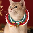 thumbnail image 1 of Christmas Pet Neck Ornaments Dog Wool Decoration Scarf Collar Hand Woven, 1 of 6