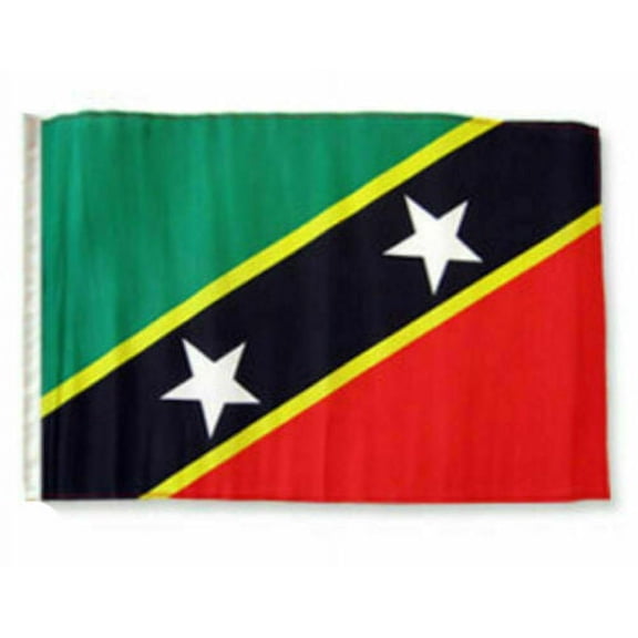 12x18 12"x18" St Kitts and Nevis Sleeve Flag Boat Car Garden