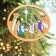 thumbnail image 2 of Colgante de Belén Hueco de Color, árbol de Navidad, adorno colgante de madera, decoración navideña para colgar en puertas y ventanas, 2 of 7