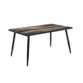 thumbnail image 2 of Comedor Tulum 6 Sillas en Negro Tubular y Cristal MOBILKRAFT Comedor Tulum 6 Sillas Negro Rectangular y Cristal, Estilo Contemporáneo en Color Negro, 2 of 4