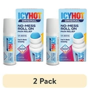 (2 pack) Icy Hot Original Medicated Pain Relief Liquid with No Mess Applicator, 2.5 Fluid Ounces