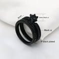 thumbnail image 5 of GYVAIN Black Gold Plated Black 1CT CZ Women Wedding Ring Sets Engagement Ring for Woman, 5 of 5
