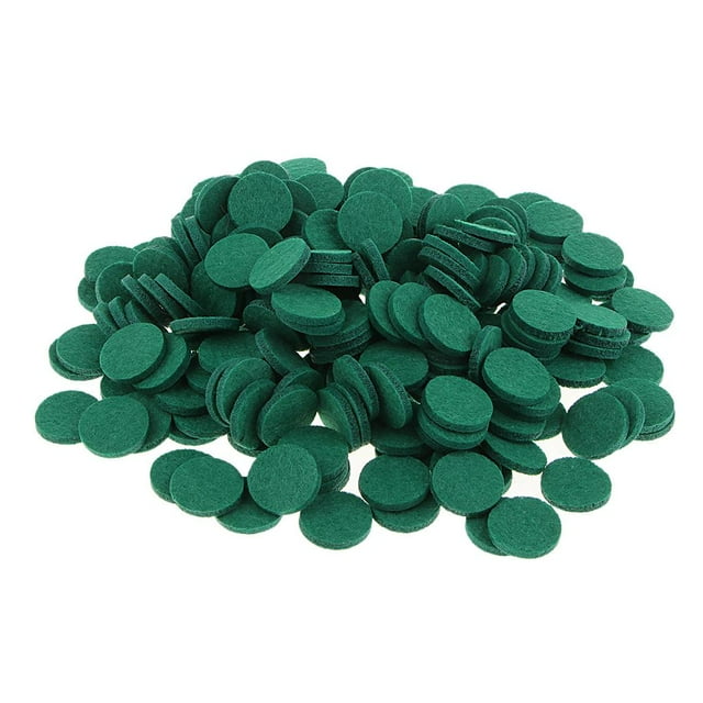 veasfak (Lot de 200) Petit Diffuseur d'Huiles Essentielles de 21 mm pour Aromathérapie Collier Médaillon Recharge Vert