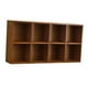 thumbnail image 2 of Estante de exhibición de madera para estante de pared, 8 cubos, montaje en pared, gabinete de almacenamiento cosmético simple para cocina, interior, 2 of 9