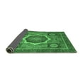thumbnail image 2 of Ahgly Company Indoor Square Abstract Emerald Green Modern Area Rugs, 4' Square, 2 of 4
