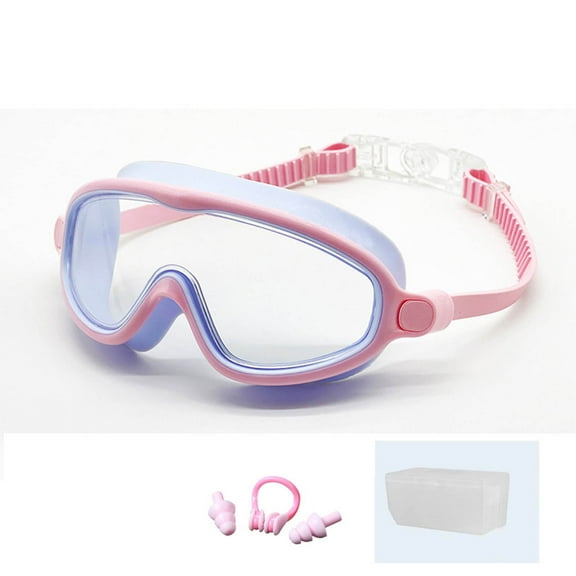 Usbinx Life Goggles Swim Goggles HD Large Frame Anti-Fog Waterproof Silicone Swimming Glasses for Children Adults Mask Style