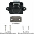 thumbnail image 5 of 5PSC Push Button Lock Latch, Keyless Door Locks for RV, Yacht, Boat, Cabinet Door Handle Latch Pop Up Door Latch, Nickel, 5 of 5