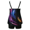 thumbnail image 5 of Swimsuit for Women 2024 Tankini Summer Two Piece Bathing Suits Print Sling Swim Tank Top with Shorts Beach Swimwear, 5 of 5