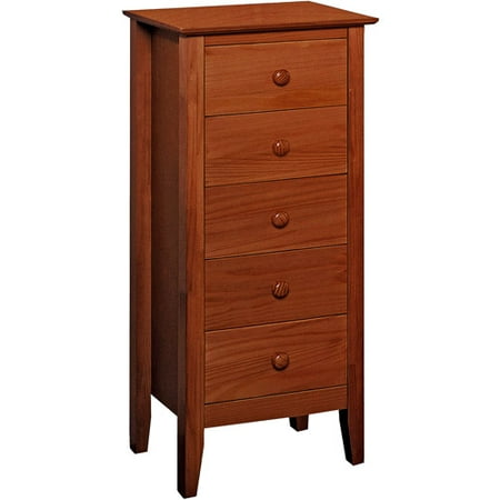 Solid Pine 5 Drawer Lingerie Chest Walmart Com