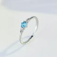 thumbnail image 3 of K-KED Hot Selling New Inlaid Synthetic Aquamarine Ring Wedding Ring for Women-Rose Gold-6, 3 of 9