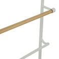 thumbnail image 4 of DecMode 18" x 70" White Metal 6 Rack Ladder, 1-Piece, 4 of 7