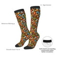thumbnail image 6 of Fotbe Cute Beach Dolphin print Women's Men's Novelty Crew Socks Cotton Socks Knee High Socks for Walking,Running,Nurses,Pregnancy, 6 of 8