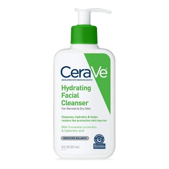 Limpiador facial CeraVe Hidratante Hidratante para Piel Seca, 355 ml