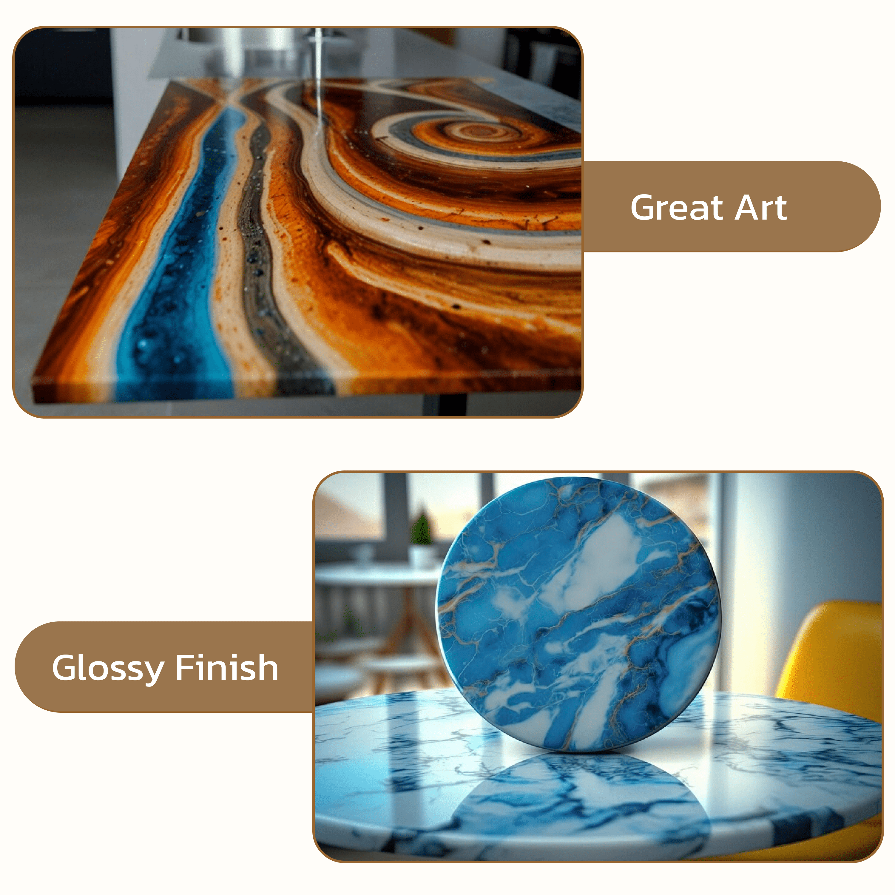 Epoxy Resin Kit - 2 Quart (50 Oz Epoxy + 25 Oz Hardener) Food Safe - Yellow Resistant & Clear - Liquid Glass Epoxy