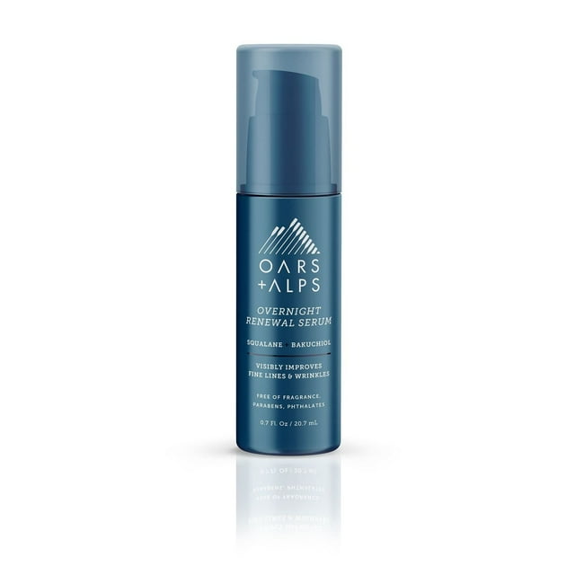 Sérum Oars + Alps Overnight Renewal que reduce las líneas finas, 20 ml