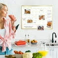 thumbnail image 6 of White Board Calendar Magnetic Monthly Calendar Whiteboard 24"x18" Dry Erase Calendar for Wall Office Home, Includes Marker and Magnets, Gold Frame, 6 of 9