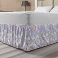 thumbnail image 1 of Crane Bed Skirt, Japanese Style Animal and Flower Composition on Lavender Toned Background Oriental, Elastic Bedskirt Dust Ruffle Wrap Around for Bedding Decor, 4 Sizes, Multicolor, by Ambesonne, 1 of 2
