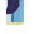 thumbnail image 2 of Novogratz ATTICATC-2BLU5070 5 x 7 Pi Grenier-2 Tapis Rectangle - Bleu, 2 of 6