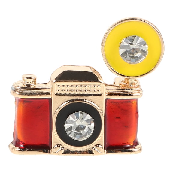 MLINS Brooch Pin Retro Camera Photographers Lapel Pin Badge Coat Suit Jacket Wedding Present Collar Lapel Pin Accessories For Men Women Multi