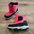 thumbnail image 4 of Toddler Girls' ICY Waterproof Warm Insulated Winter Rain Snow Boots, Fuchsia, 13, 4 of 5