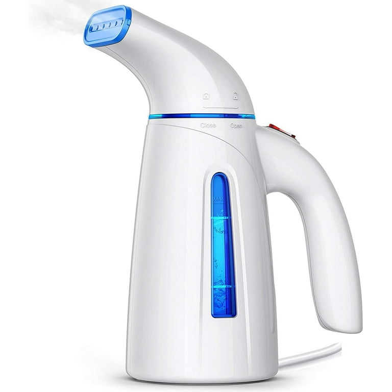 FEBFOXS Steamer for Clothes,700w Portable Garment Steamer,Auto Shut-off  Function,Wrinkles/Steam/Soften/Clean/Sterilize,White