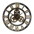thumbnail image 1 of QTOCIO Horloge Vintage Steampunk Décor Industriel Horloge Européenne, 1 of 6