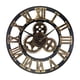 thumbnail image 1 of Cronómetro de estilo steampunk vintage, reloj industrial europeo, mecánico con detalles metálicos, base de madera, diseño retro para dormitorio u oficina, ideal para coleccionistas,, 1 of 8