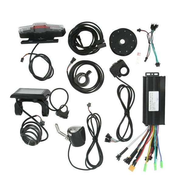 Kit De Controlador De Bicicleta Eléctrica, Kit De Conversión De Bicicleta Eléctrica, Faro Trasero, Motor De 750W-1000W Para Piezas De Bricolaje