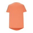 thumbnail image 7 of Summer Plus Size Tops for Womens 2026 Fashion Casual Button Solid Color Short Sleeve Round Neck Top/Shirt, 7 of 7
