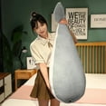 thumbnail image 3 of 50/80/100CM Sacabambaspis Grey Lifelike Fish Doll Plush Toy Stuffed Pillow Sea Animals Toys Sofa Cushion Decor for Kids Girls, 3 of 9