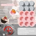 thumbnail image 5 of Air Fryer Egg Mold, Reusable Air Fryer Muffin Pan, Non-Stick Mini Muffin Pan for Air Fryer, Microwav, 5 of 5