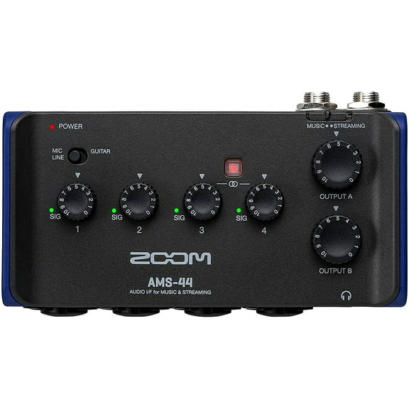 Zoom AMS-44 4x4 USB Audio Interface for Music and Streaming