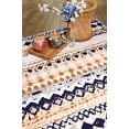 thumbnail image 2 of Furnishmyplace Furnish My Place Geometric Rug - Peach, Distressed Area Rug 3'6"x5'6", 2 of 7