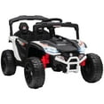 thumbnail image 2 of Qaba 12V Kids Ride On Car Truck with Dual Motors, Rear Suspension, Battery Powered Electric UTV Vehicle with Remote Control for 3-5 Years, White, 2 of 9