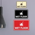 thumbnail image 4 of Signs ByLITA Classic Framed Wet Floor Graphic Durable ABS Plastic | Laser Engraved | Easy Installation | Elegant Design Sign (Brushed Silver) - Large, 4 of 8