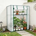 thumbnail image 6 of Walk In Portable Greenhouse Plant Protection Tent Outdoor Garden Large Grow Shelter Clear Cover Patio Balcony Backyard Storage Greenhouse Structure Ventilated Design, 6 of 6