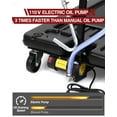 thumbnail image 3 of 17 Gallon/20 Gallon Electric Oil Drain Pan with 110V Pump & 8 Ft Hose, Low Profile & T Folding Handle Oil Drain Cart for Truck Cars SUVs
﻿, 3 of 7