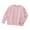 Pink, variant on Wilark Girls Button Front Cardigans Size 10, Long Sleeve Hollow Out Cotton Knitted Fall Sweaters Gray