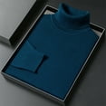 thumbnail image 4 of Miluxas Men's Mock Turtleneck Ribbed Knit Pullover Sweater Casual Lightweight Slim fit Dress Sweater Green, 4 of 6