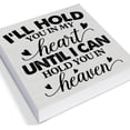 thumbnail image 2 of Zomyto 5"x5" Sympathy Quote Decorative Wooden Box Sign Remembrance Memorial Theme I Can Hold You in Heaven Wood Block Plaque Decor Farmhouse Home Shelf or Wall Display, 2 of 5