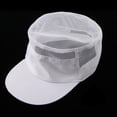 thumbnail image 4 of Gorro de cocinero Salvador de Malla Blanca Sombrero de chef adulto, 4 of 10